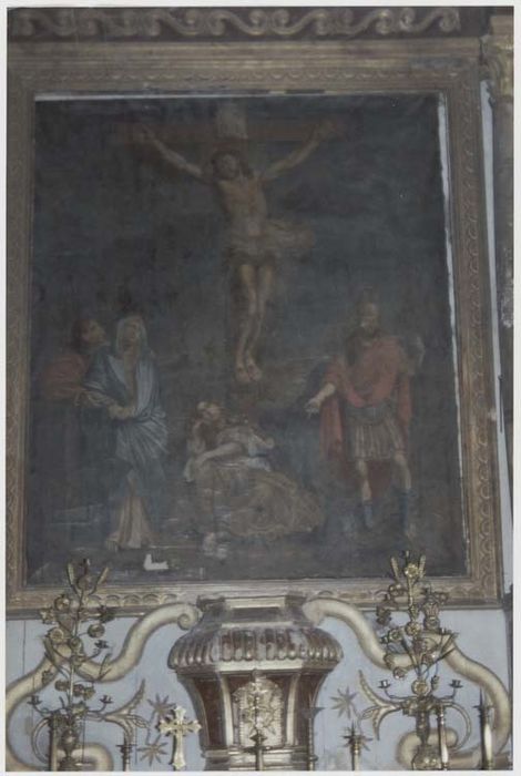 Tableau du retable du maître-autel : Crucifixion