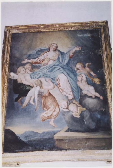 Tableau et son cadre : Assomption de la Vierge