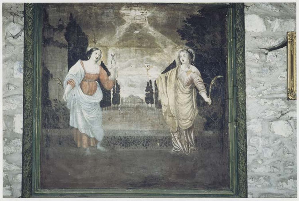 Tableau : Sainte Lucie et sainte Appoline