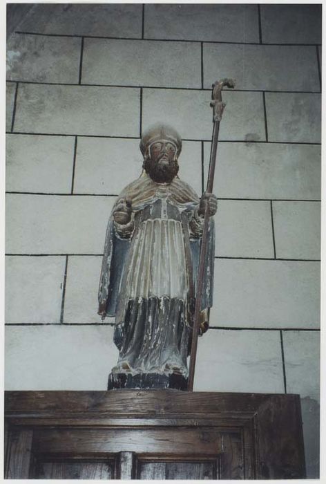 statue : Saint évêque (Saint Blaise ?)