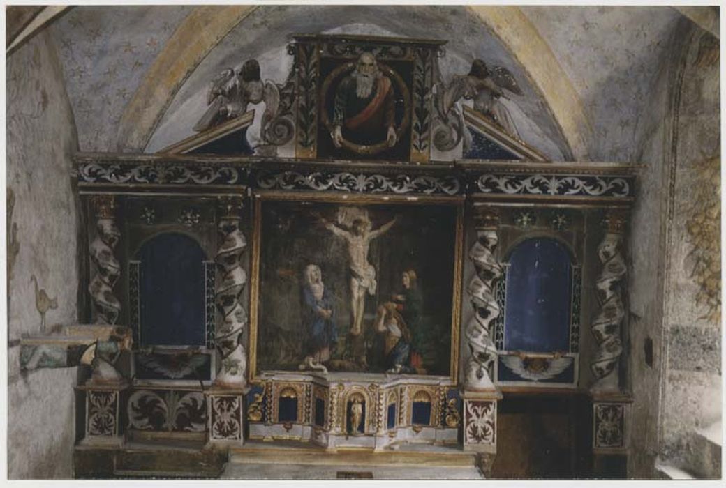 tabernacle, retable, tableau : Christ en croix