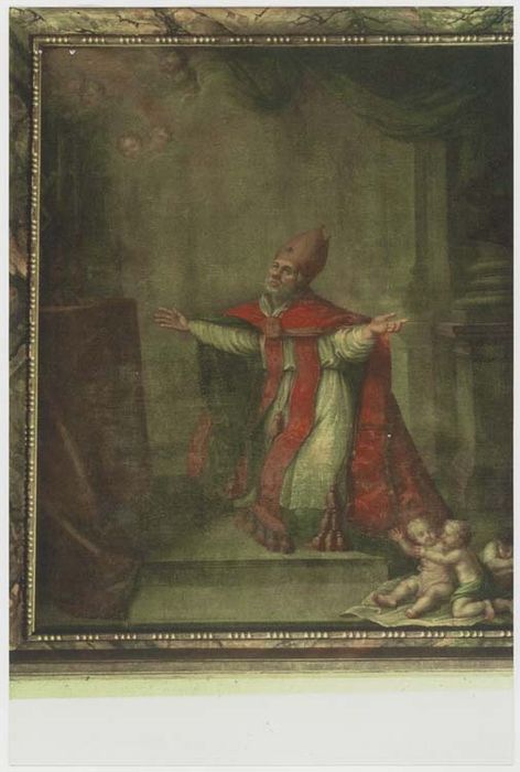 tableau : Saint Nicolas en prière