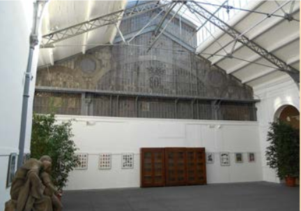 halle métallique de l'ancienne usine