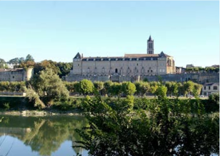 vue générale du prieuré depuis le Sud