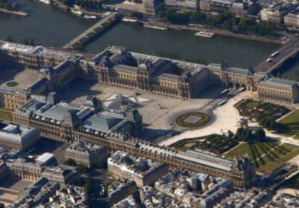 vue aérienne de l’ensemble des bâtiments