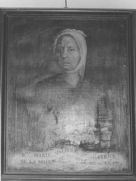 tableau : Portrait de Marie Valière, fondatrice de l'hospice, vue générale - © Ministère de la Culture (France), Médiathèque du patrimoine et de la photographie (objets mobiliers), tous droits réservés