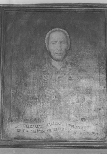 tableau : Portrait d'Elisabeth Valière, fondatrice de l'hospice, vue générale - © Ministère de la Culture (France), Médiathèque du patrimoine et de la photographie (objets mobiliers), tous droits réservés