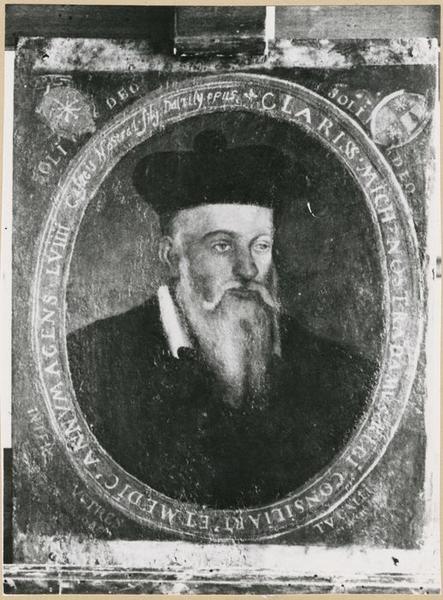 tableau : portrait de Michel de Notre-Dame dit Nostradamus, vue générale