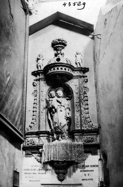 statue : Vierge à l'Enfant dite Notre-Dame-de-Bon-Secours, vue générale