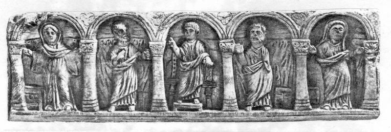 sarcophage, vue générale