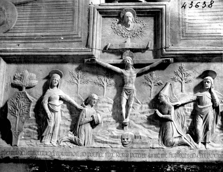 bas-relief de Guillaume de Rix, vue générale