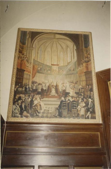 tableau : Sacre par Monseigneur Champion de Cicé archevêque d'Aix de Monseigneur de Bausset, nommé évêque de Vannes et archevêque d'Aix en 1817