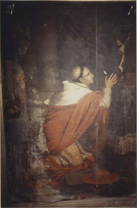 tableau : Saint Charles en prière devant le crucifix - © Ministère de la Culture (France), Médiathèque du patrimoine et de la photographie, Tous droits réservés