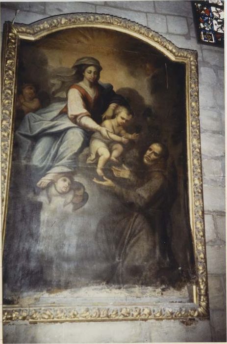 tableau : Apparition de la Vierge à un franciscain