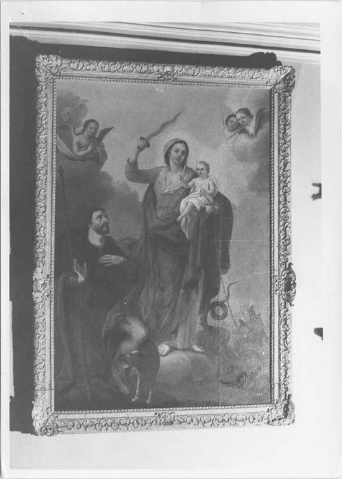 tableau : Vierge à l'Enfant avec saint Roch