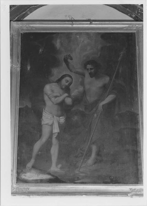 tableau et son cadre : Le Baptême du Christ - © Ministère de la Culture (France), Médiathèque du patrimoine et de la photographie, Tous droits réservés