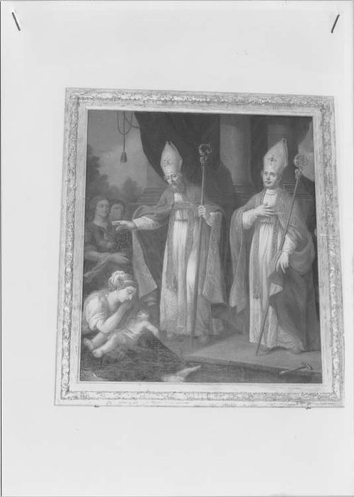 tableau et son cadre : Saint Eloi faisant la charité - © Ministère de la Culture (France), Médiathèque du patrimoine et de la photographie, Tous droits réservés