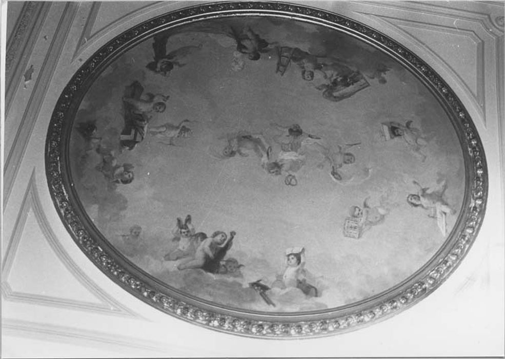 peinture monumentale : plafond du grand escalier - © Ministère de la Culture (France), Médiathèque du patrimoine et de la photographie, Tous droits réservés