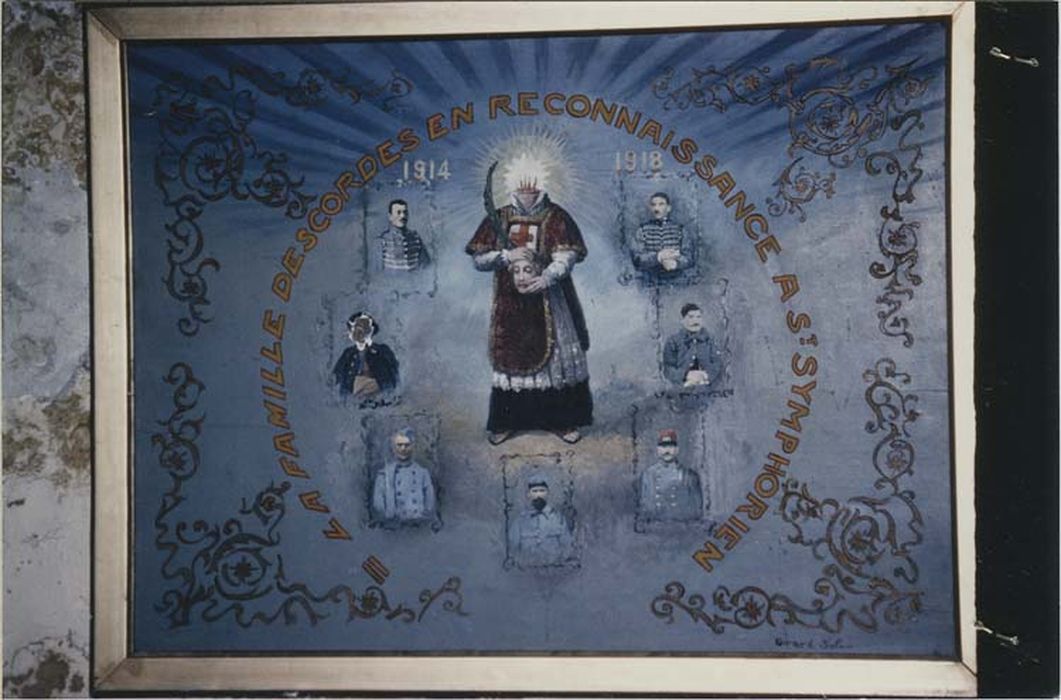 tableau : Ex-voto de la famille Descordes