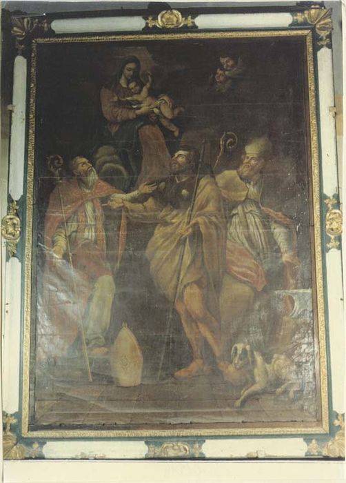 tableau : Saint Denis, saint Roch et saint Eloi devant la Vierge à l'Enfant - © Ministère de la Culture (France), Médiathèque du patrimoine et de la photographie, Tous droits réservés