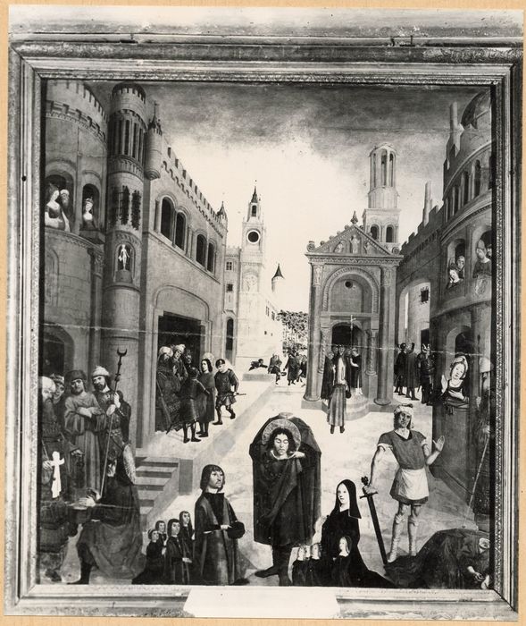 tableau : la légende de saint Mitre