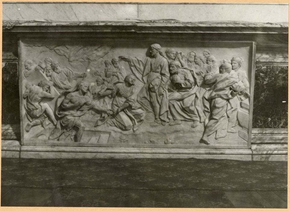 bas-relief : la Résurrection de Lazare