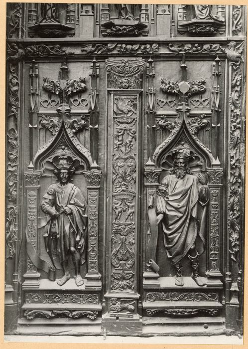 vantaux du portail ouest, détail