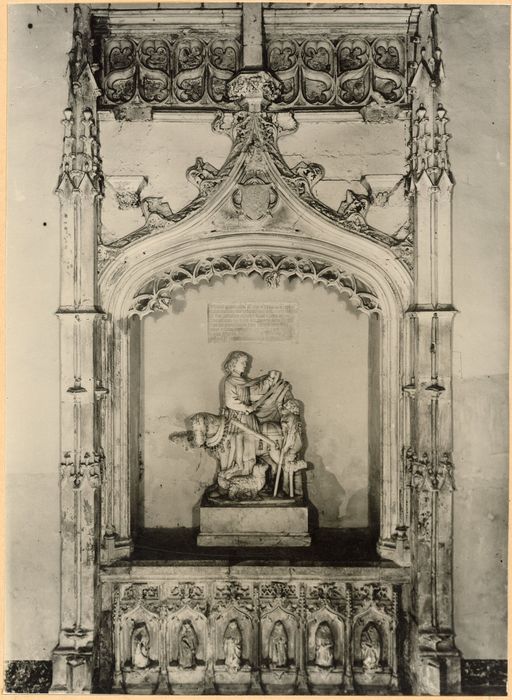 groupe sculpté : Charité de saint Martin