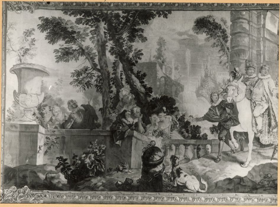 pièce murale : Scène de l’histoire de Don Quichotte