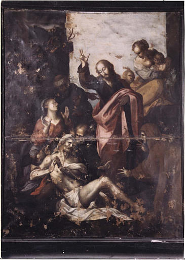 tableau et son cadre : la Résurrection de Lazare