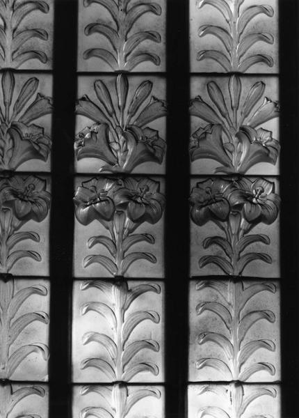 mobilier liturgique créé par René Lalique : 3 verrières
