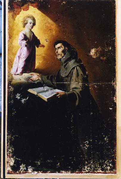 tableau : l'Enfant Jésus apparaissant à saint Antoine de Padoue