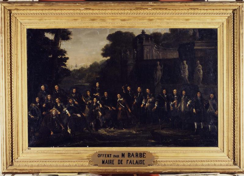 tableau, cadre : Amiral Ruyter et ses officiers (L')