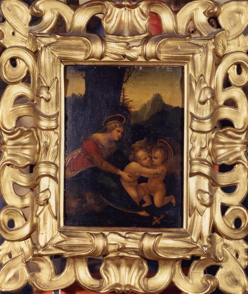 tableau : la Vierge l'enfant et Jean-Baptiste