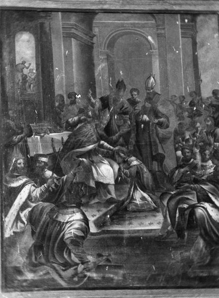tableau : sacre du roi Louis IX - © Ministère de la Culture (France), Médiathèque du patrimoine et de la photographie (objets mobiliers), tous droits réservés