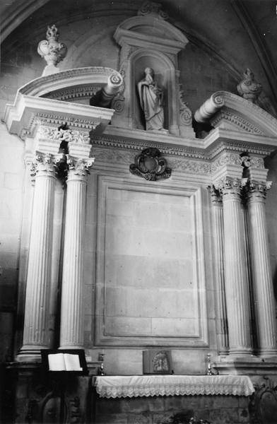 retable et statue de la Vierge - © Ministère de la Culture (France), Médiathèque du patrimoine et de la photographie (objets mobiliers), tous droits réservés