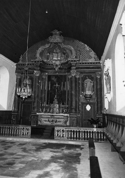 autel (maître-autel), vue d'ensemble du choeur