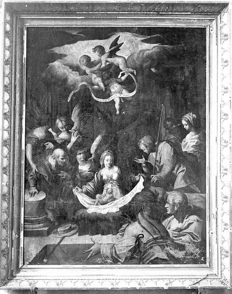 tableau : l'Adoration des bergers, vue générale