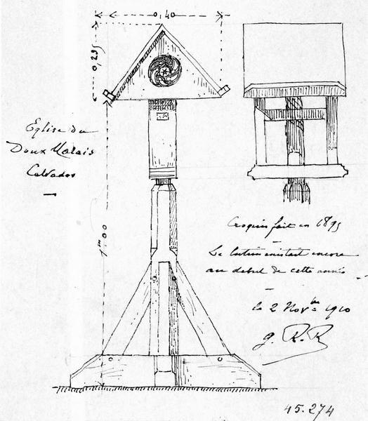 lutrin, vue générale