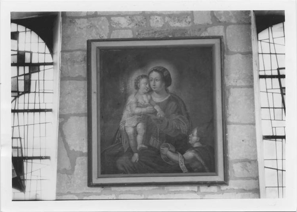 tableau : Vierge à l'Enfant et saint Jean Baptiste