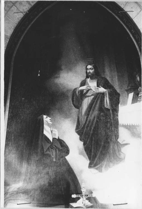 tableau : Apparition du Sacré-Coeur à la Bienheureuse Marguerite-Marie