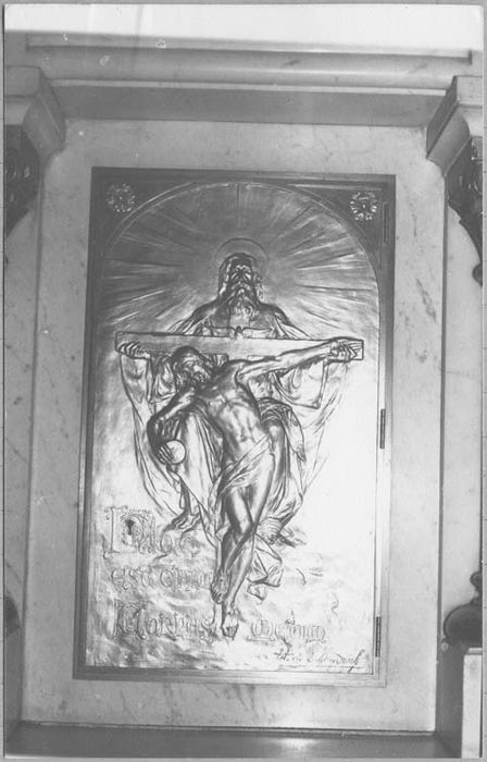 porte de tabernacle : Trinité