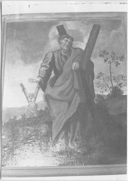 tableau et son cadre : La Croix de saint André - © Ministère de la Culture (France), Médiathèque du patrimoine et de la photographie, Tous droits réservés