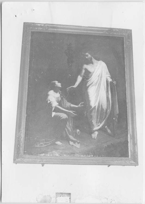 tableau et son cadre : Apparition du Christ à Marie-Madeleine - © Ministère de la Culture (France), Médiathèque du patrimoine et de la photographie, Tous droits réservés