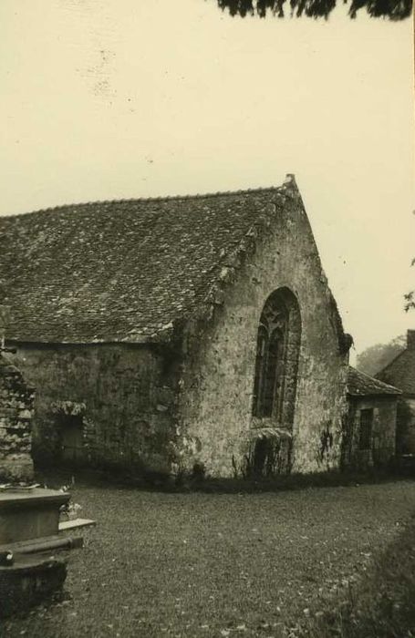 chapelle sud, côté sud-ouest, vue générale