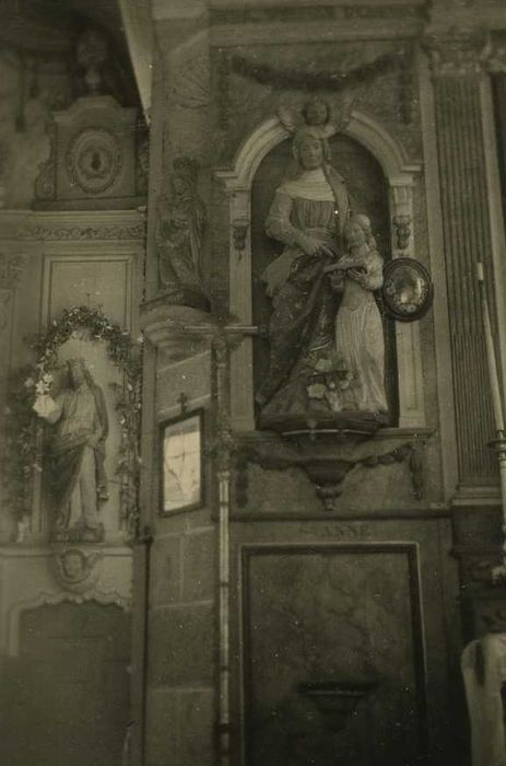 groupe sculpté : Sainte Anne et la Vierge, vue générale