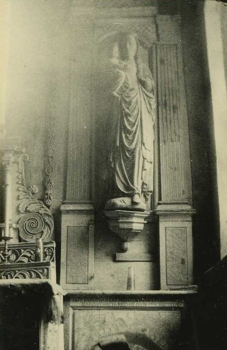 statue dite Notre-Dame-du-Dresnay : Vierge à l'Enfant, vue générale