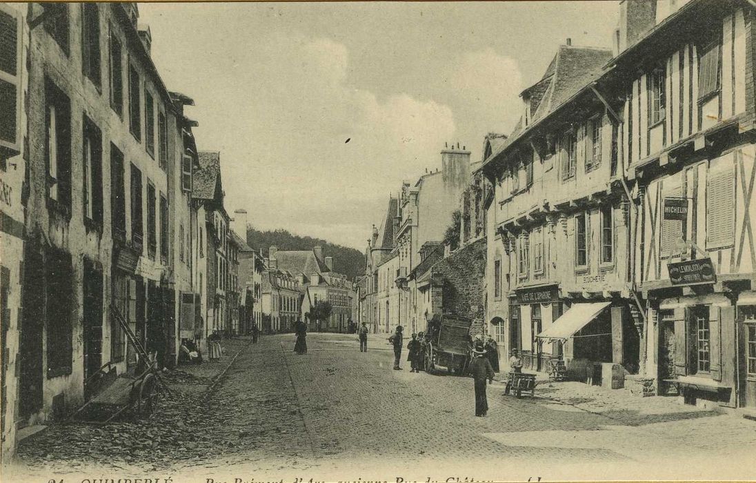 vue générale des façades sur rue