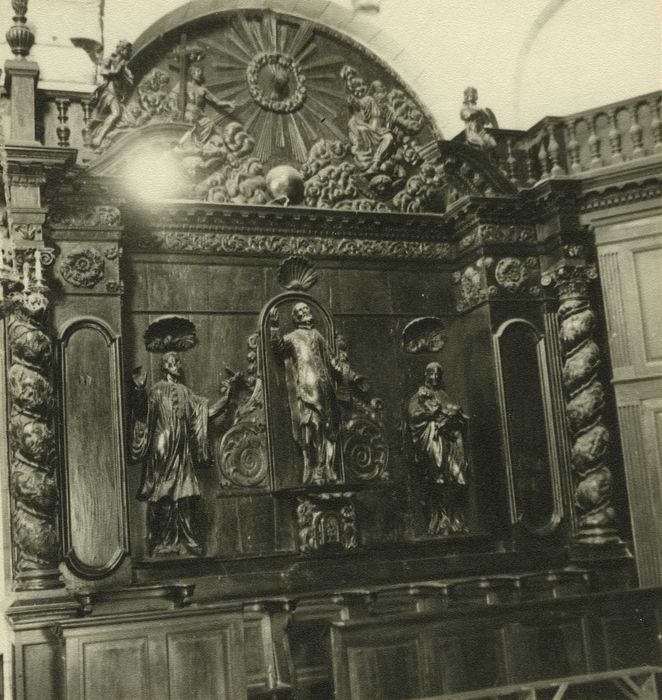 retable secondaire, vue générale