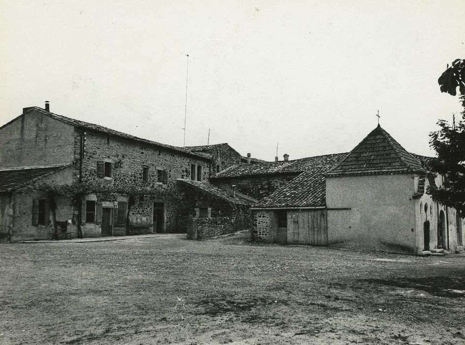 grange, ferme et chapelle, ensemble ouest, vue générale